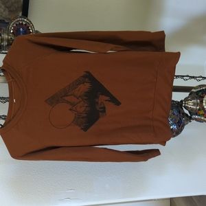 Size small brown and black sweatshirt